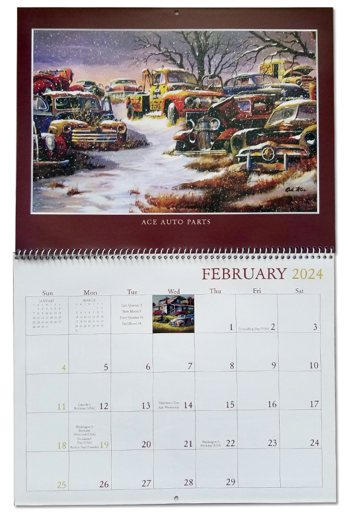 2024 Junkyard Classics Calendar Dale Klee Art Gallery