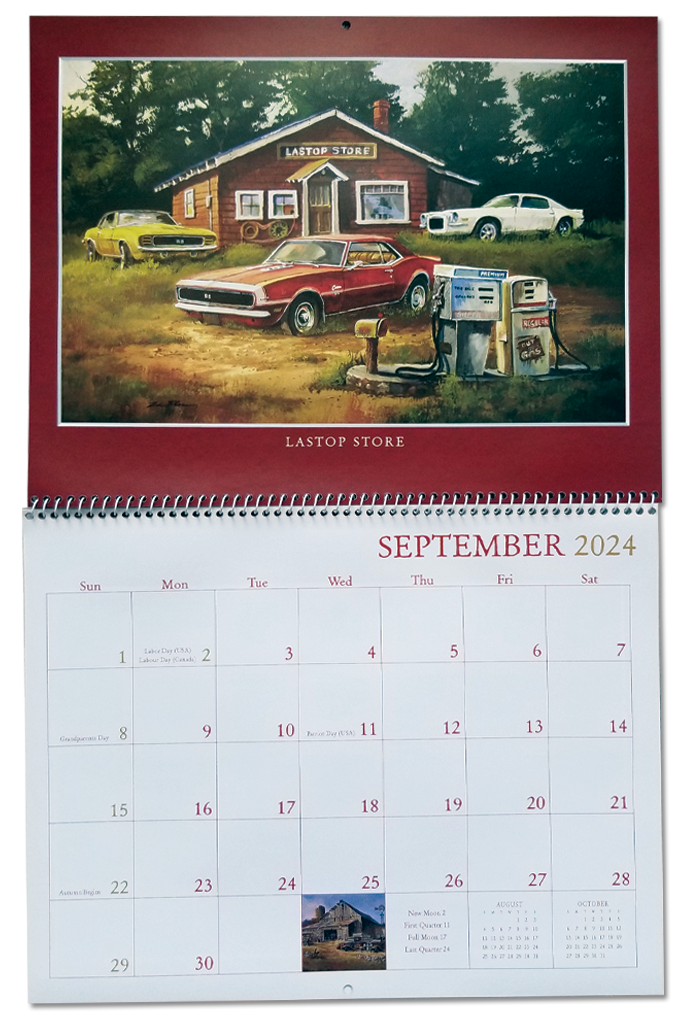 "2024 Junkyard Classics Calendar" Dale Klee Art Gallery