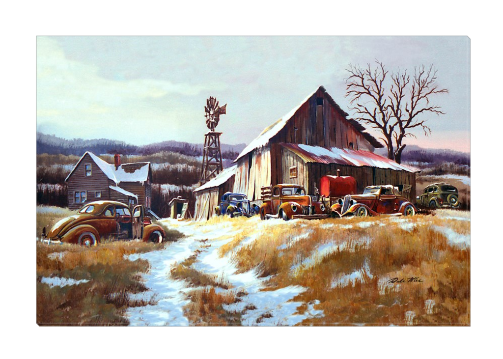 "Winter Farm" Canvas