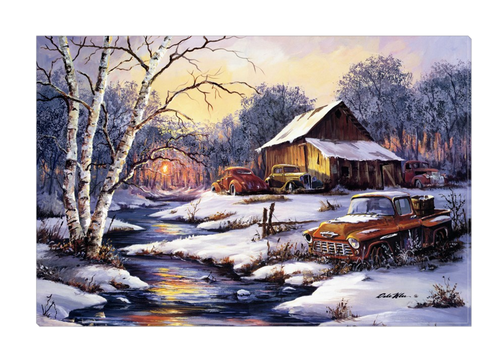 "Winter Sunset" Canvas