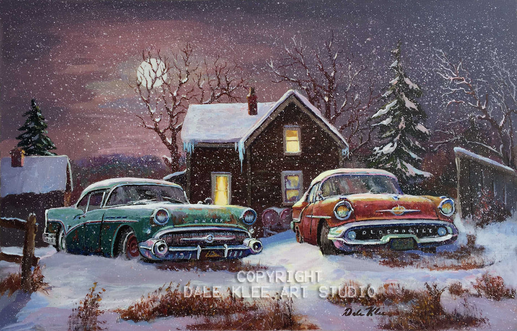 "SNOWY WINTER NIGHT" (Sorry, Original Painting is SOLD )